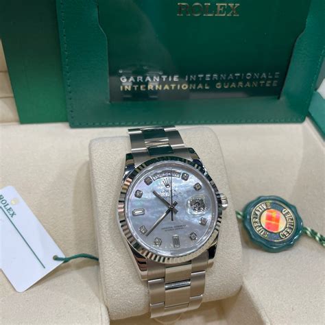 rolex day-date 36 white gold price|day date 36 price.